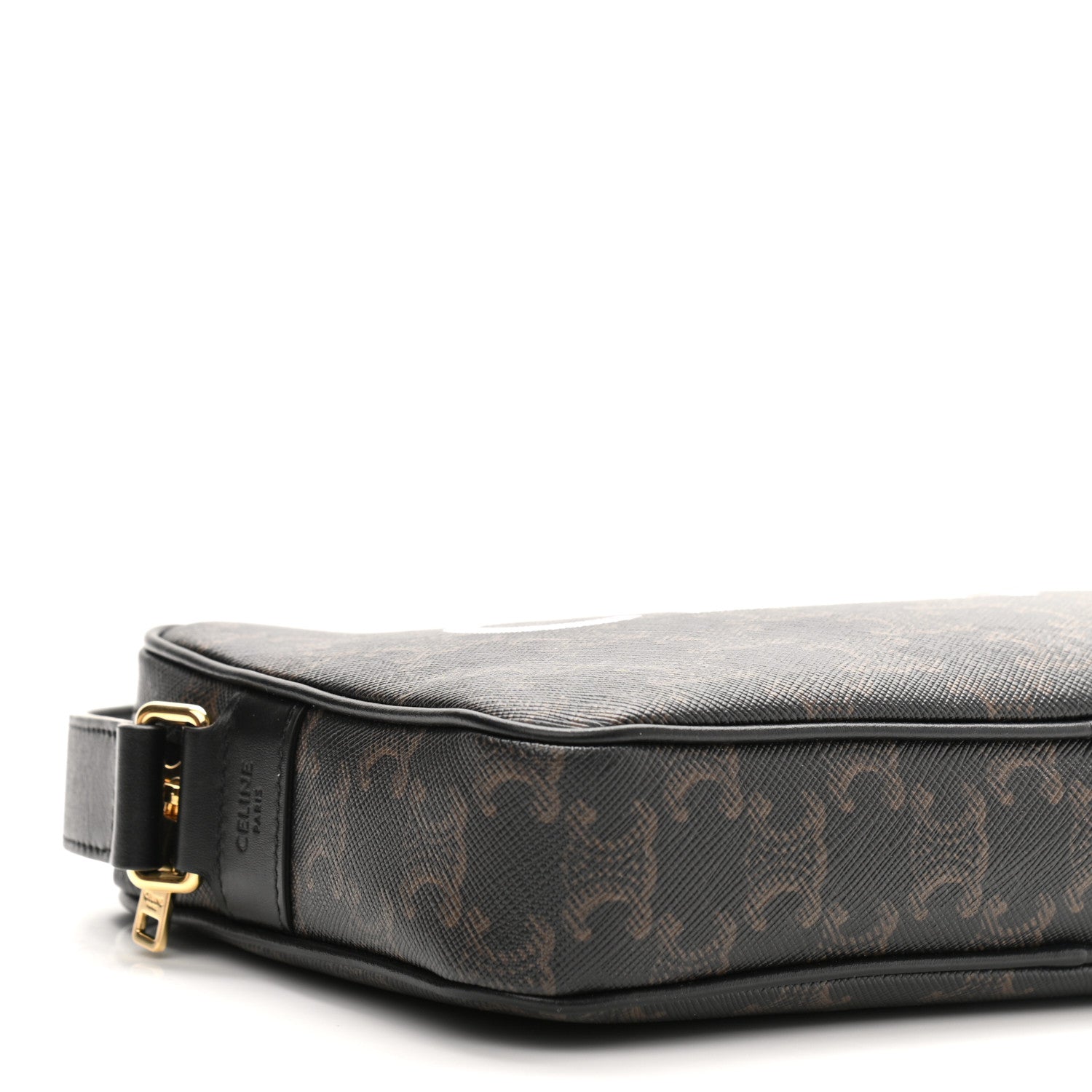 Celine Triomphe Canvas Medium Messenger Bag Black 8 of 13