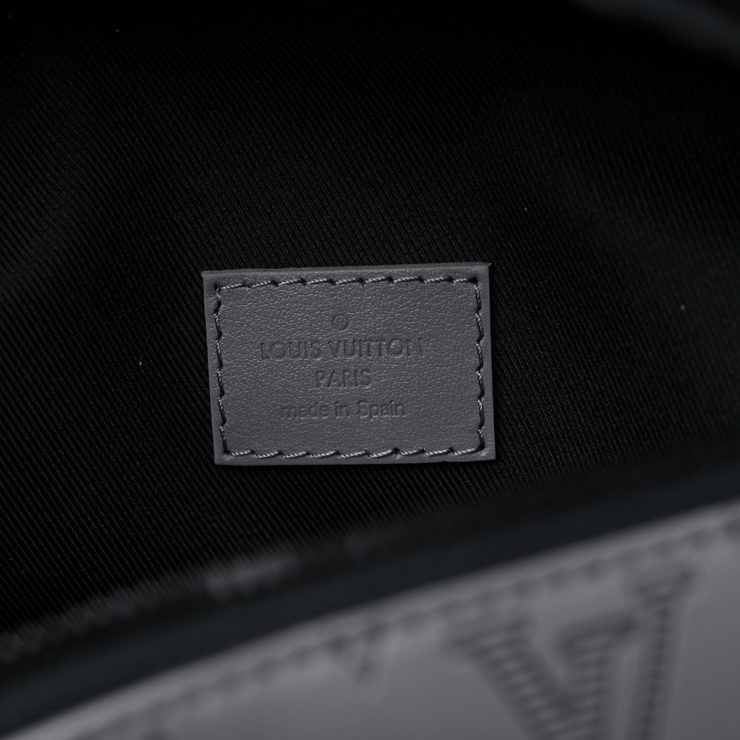 Calfskin Monogram Shadow Discovery Bumbag PM Gray