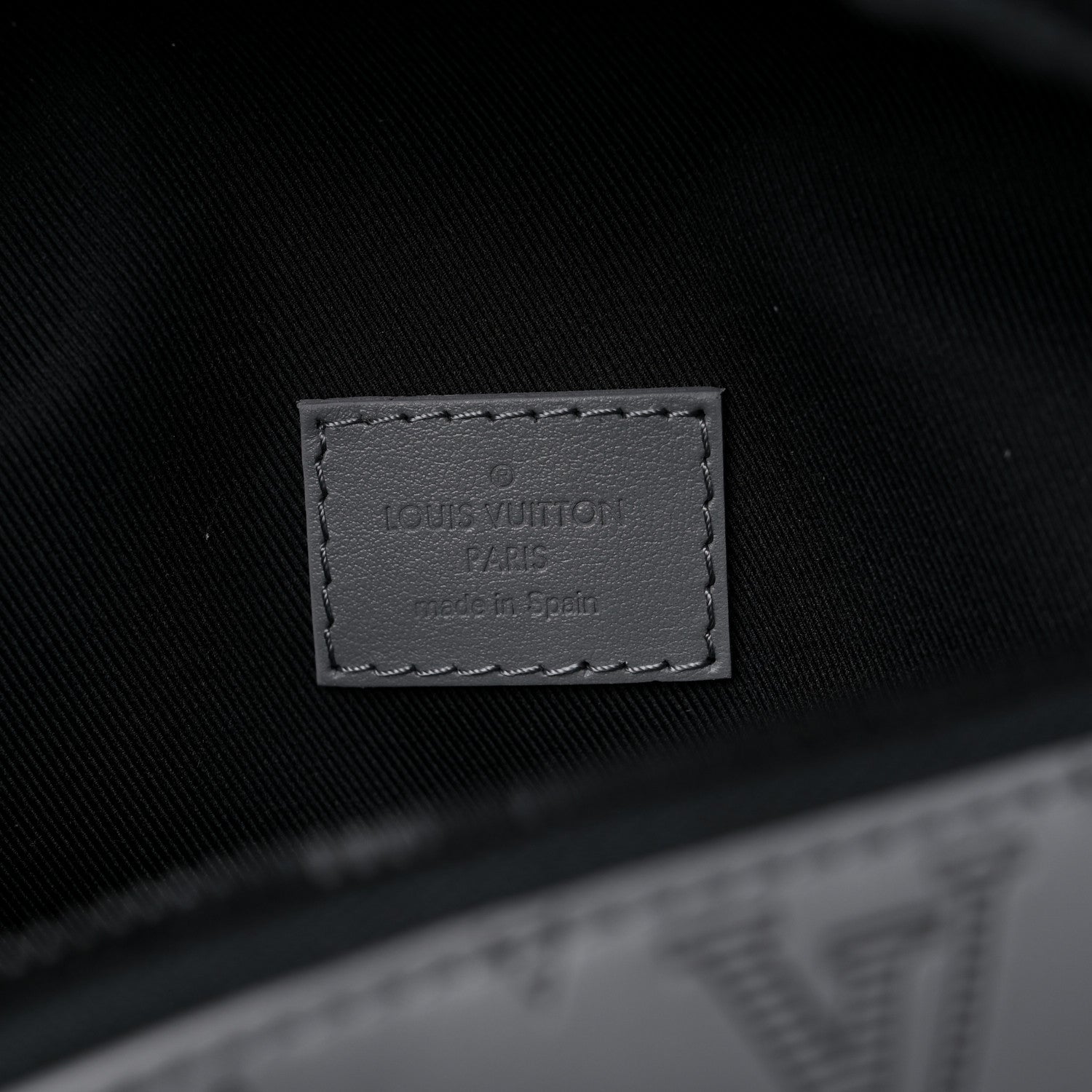 Louis Vuitton Calfskin Monogram Shadow Discovery Bumbag PM Gray 6 of 9