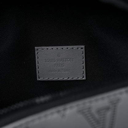 Louis Vuitton Calfskin Monogram Shadow Discovery Bumbag PM Gray 6 of 9