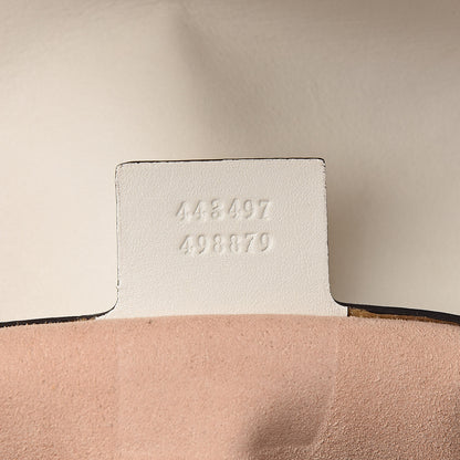Gucci Calfskin Matelasse Small GG Marmont Shoulder Bag White 7 of 13