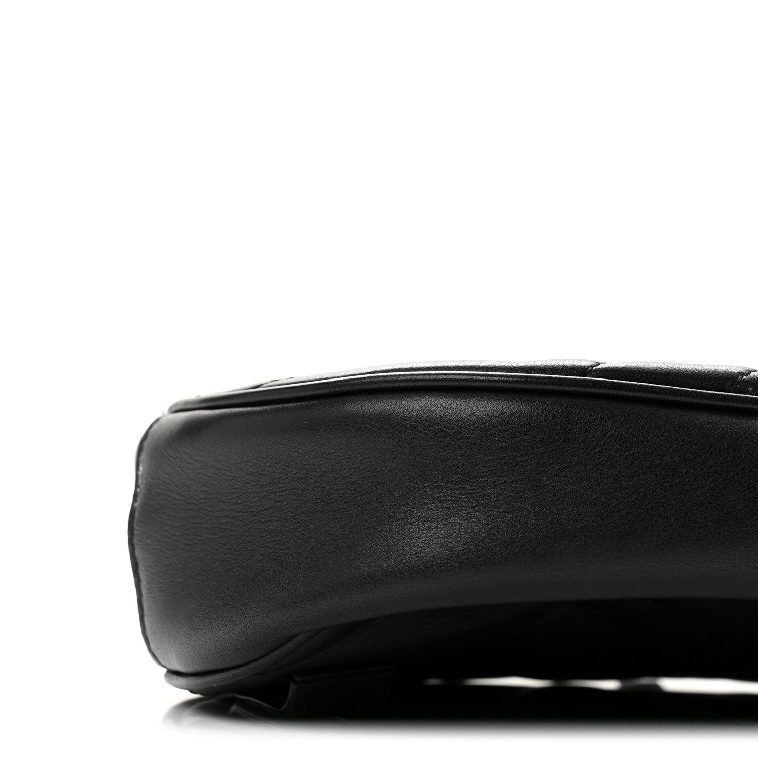 Gucci Calfskin Matelasse GG Marmont Belt Bag 85 34 Black 8 of 13