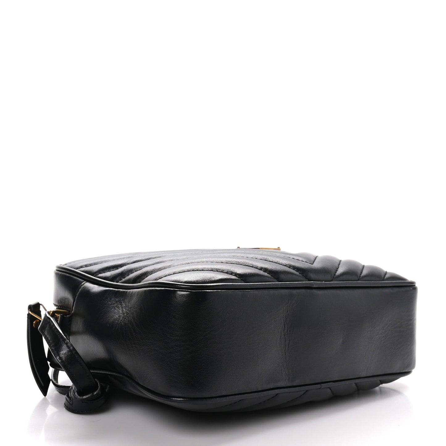 Calfskin Matelasse Monogram Lou Camera Bag Black