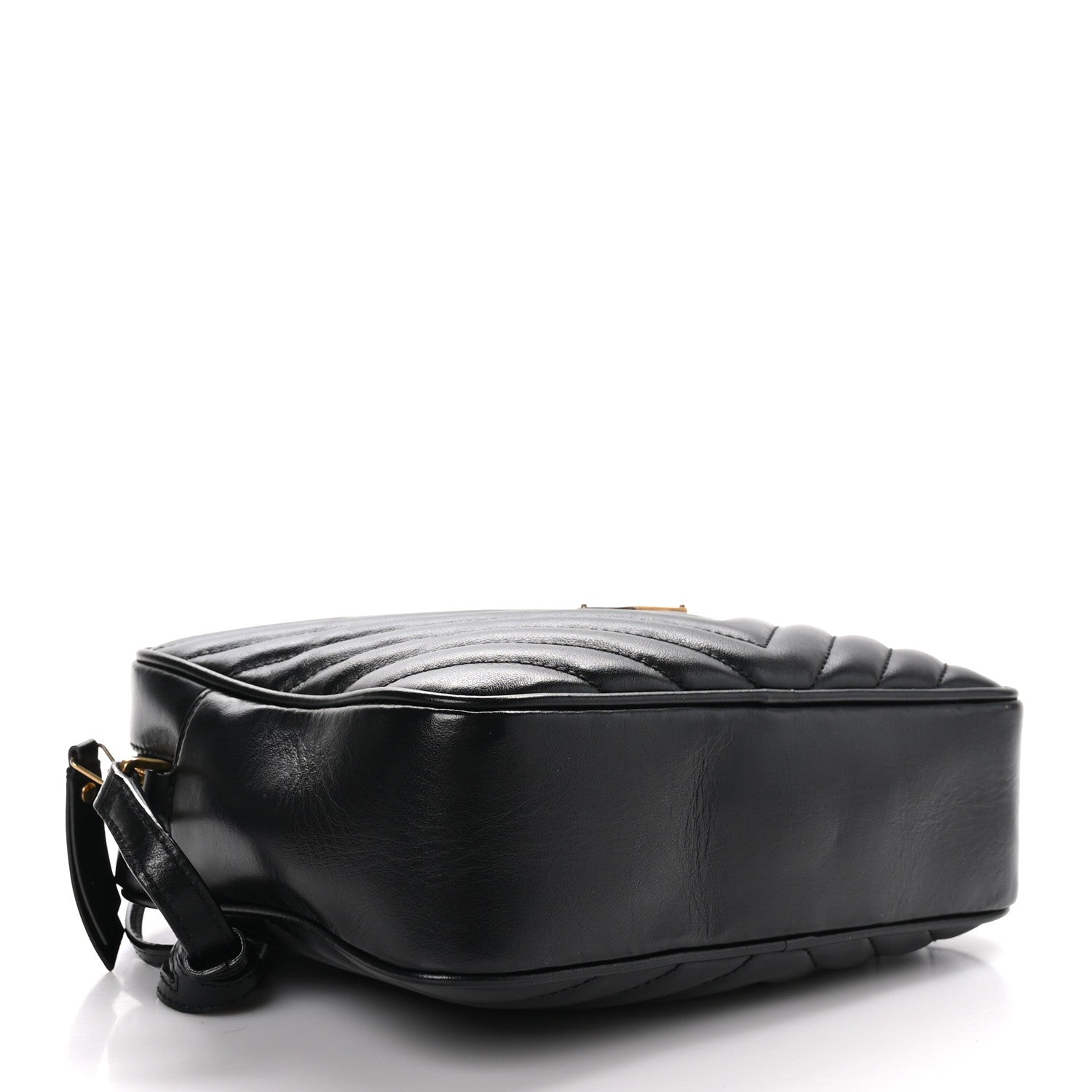 Saint Laurent Calfskin Matelasse Monogram Lou Camera Bag Black 4 of 10
