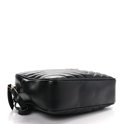 Saint Laurent Calfskin Matelasse Monogram Lou Camera Bag Black 4 of 10