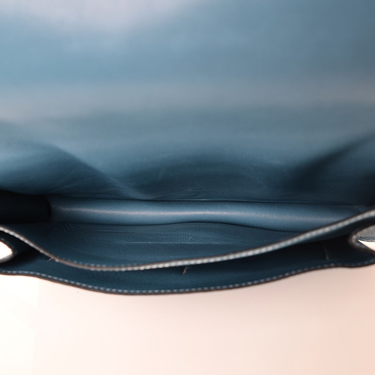 Togo Dogon Wallet Waist Pouch Blue Jean