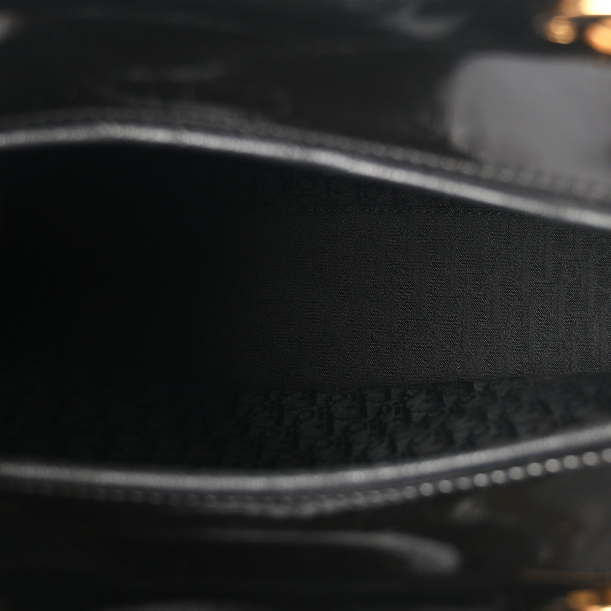 Christian Dior Patent Cannage Large Lady Dior Black 5 of 10