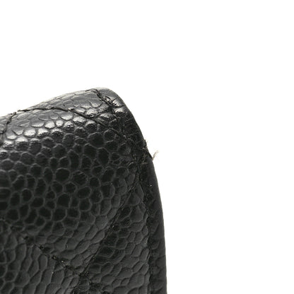 Chanel Caviar Quilted Flap Card Holder Black 9 of 9