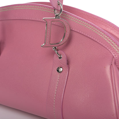 Christian Dior Grained Calfskin Romantic Flowers Frame Satchel Pink 11 of 13