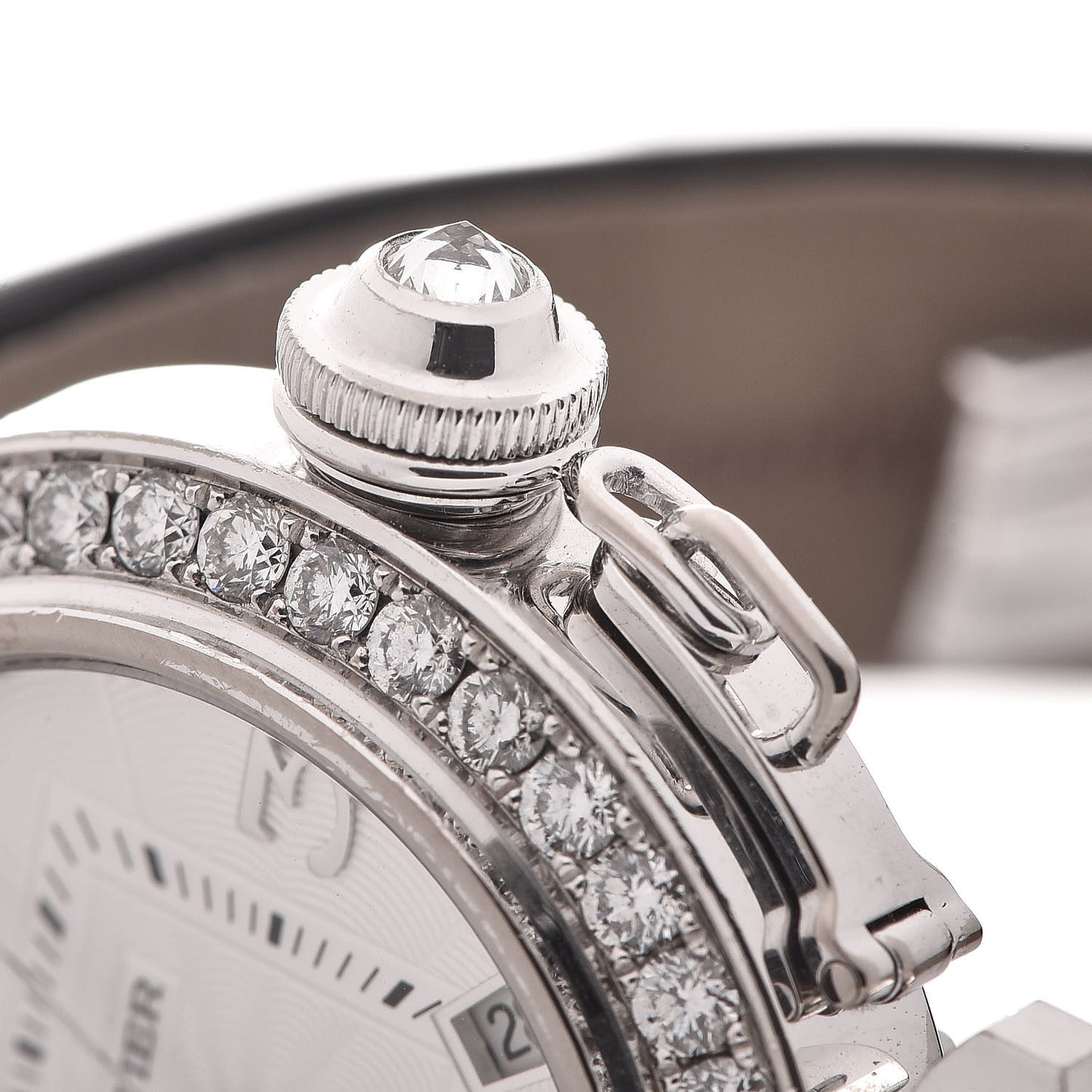 18K White Gold Satin Diamond Bezel 32mm Pasha C Automatic Watch