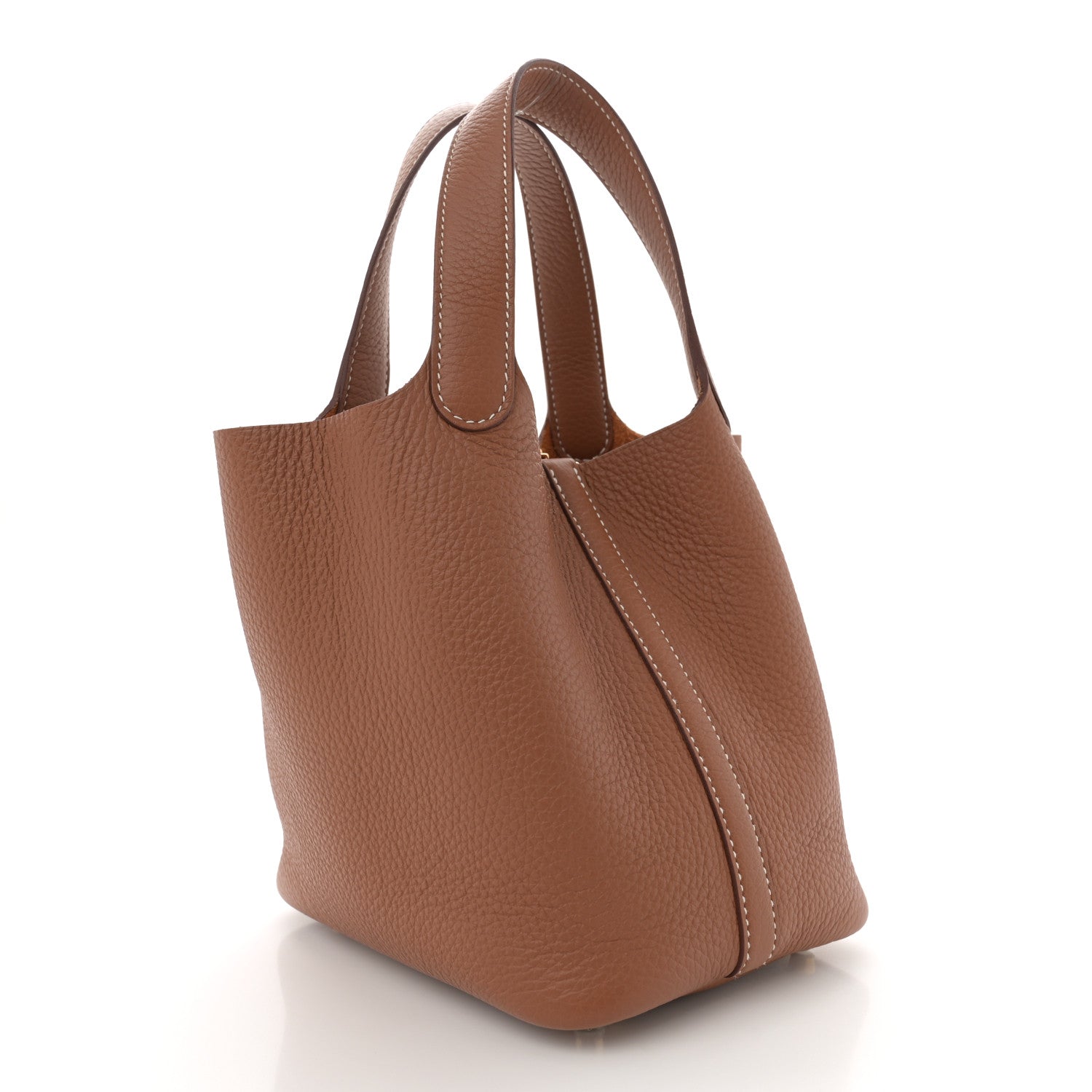 Hermes Taurillon Clemence Picotin Lock 18 PM Gold 3 of 11