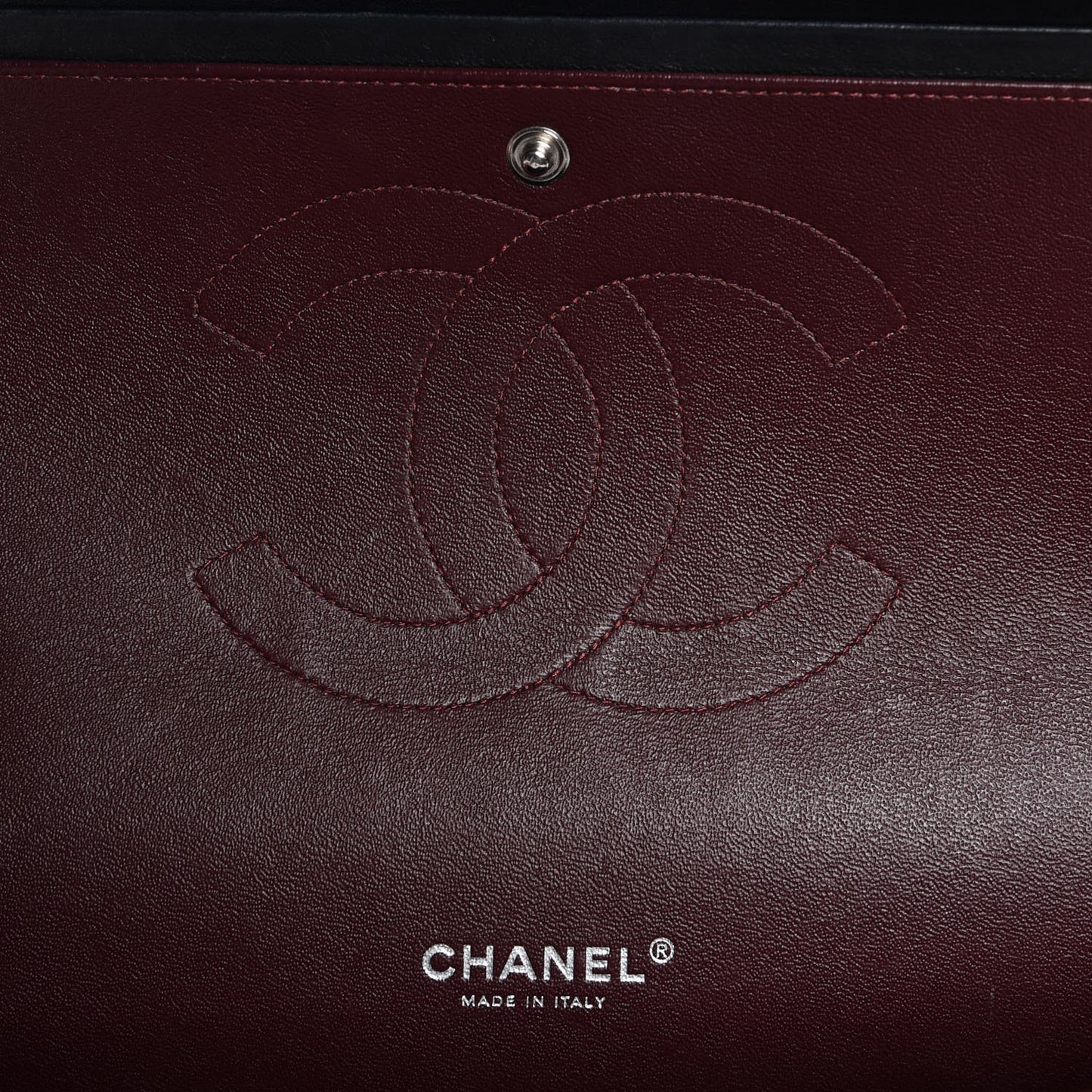 Lambskin Quilted Maxi Double Flap Black