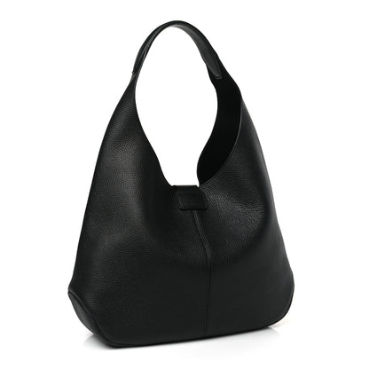 Salvatore Ferragamo Calfskin Margot Hobo Black 4 of 9