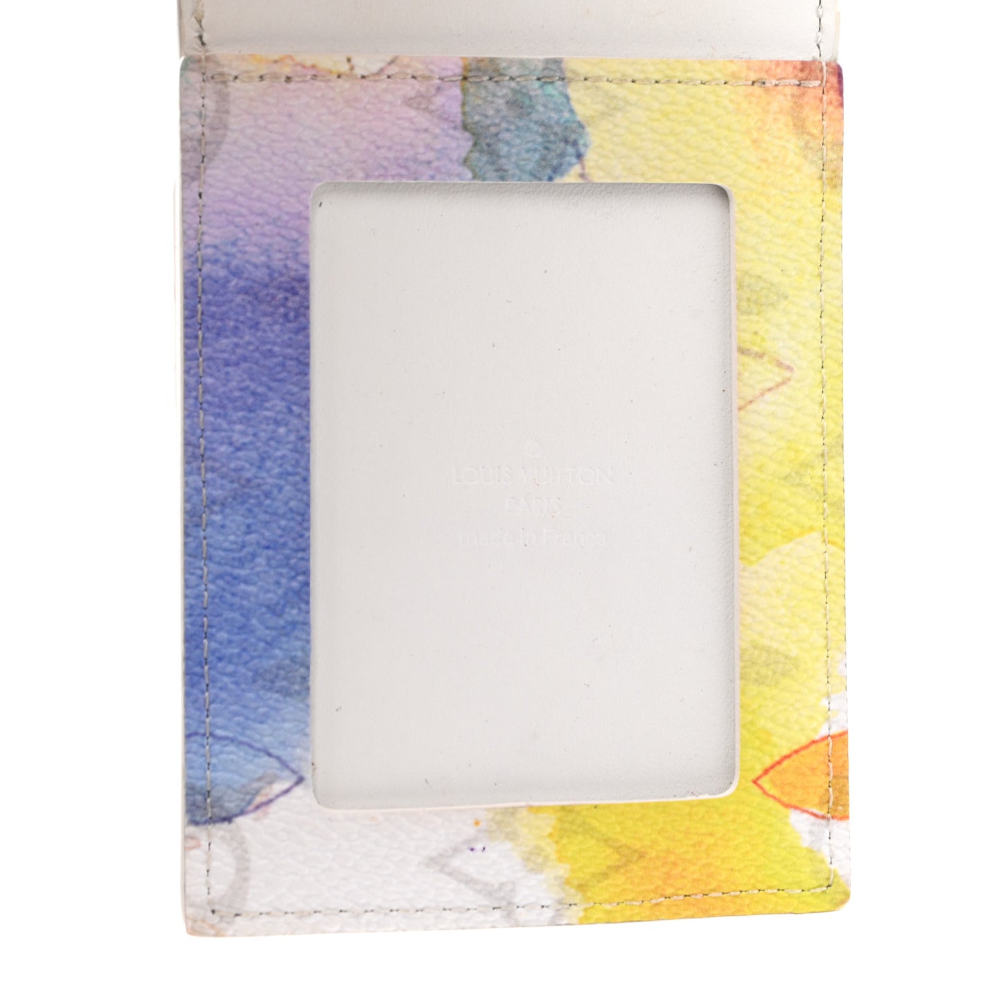 Monogram Card Holder On Strap Watercolor