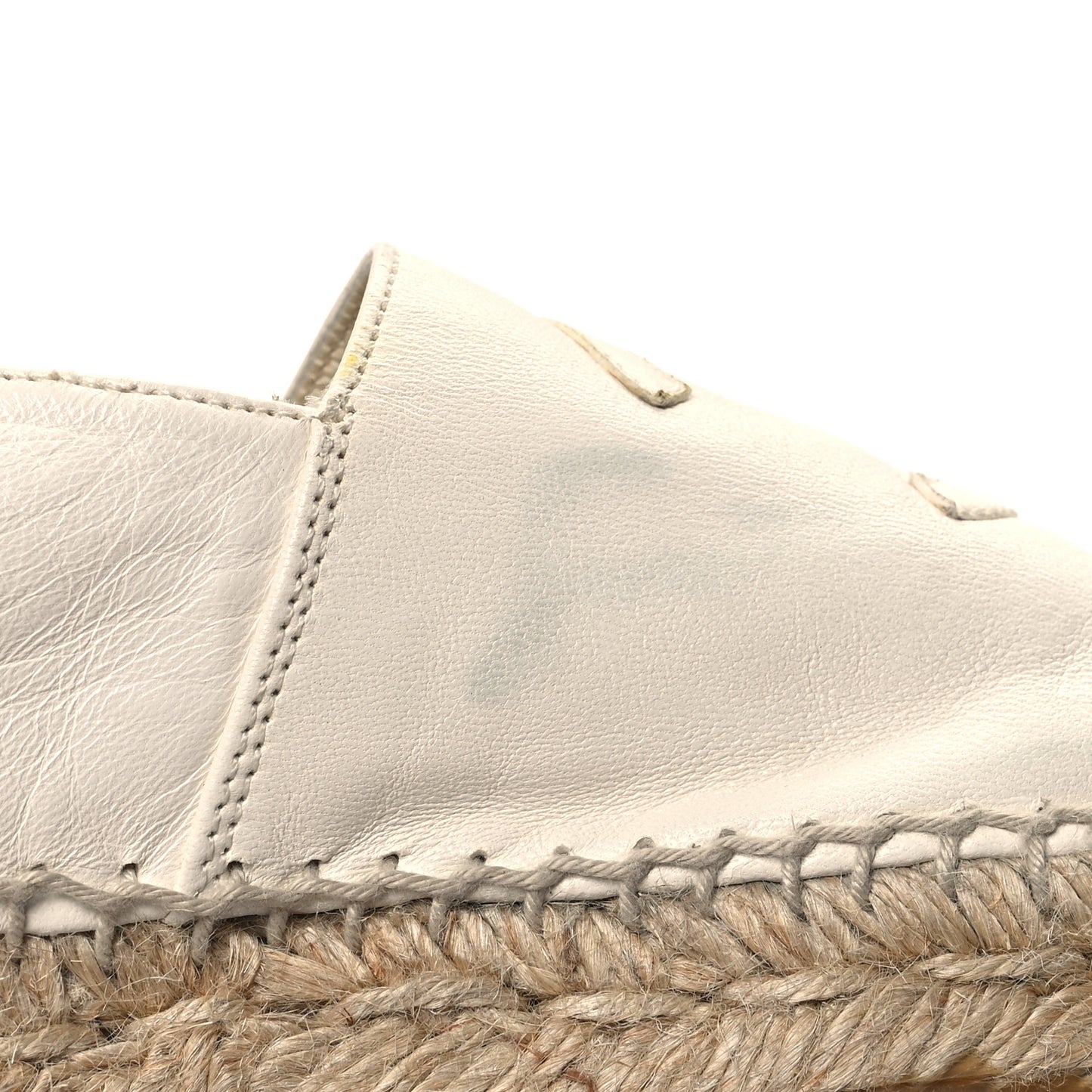 Lambskin CC Espadrilles 39 White