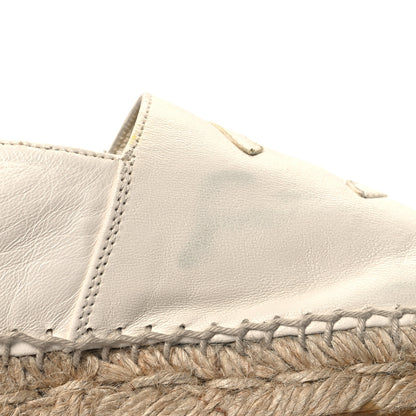 Chanel Lambskin CC Espadrilles 39 White 10 of 10