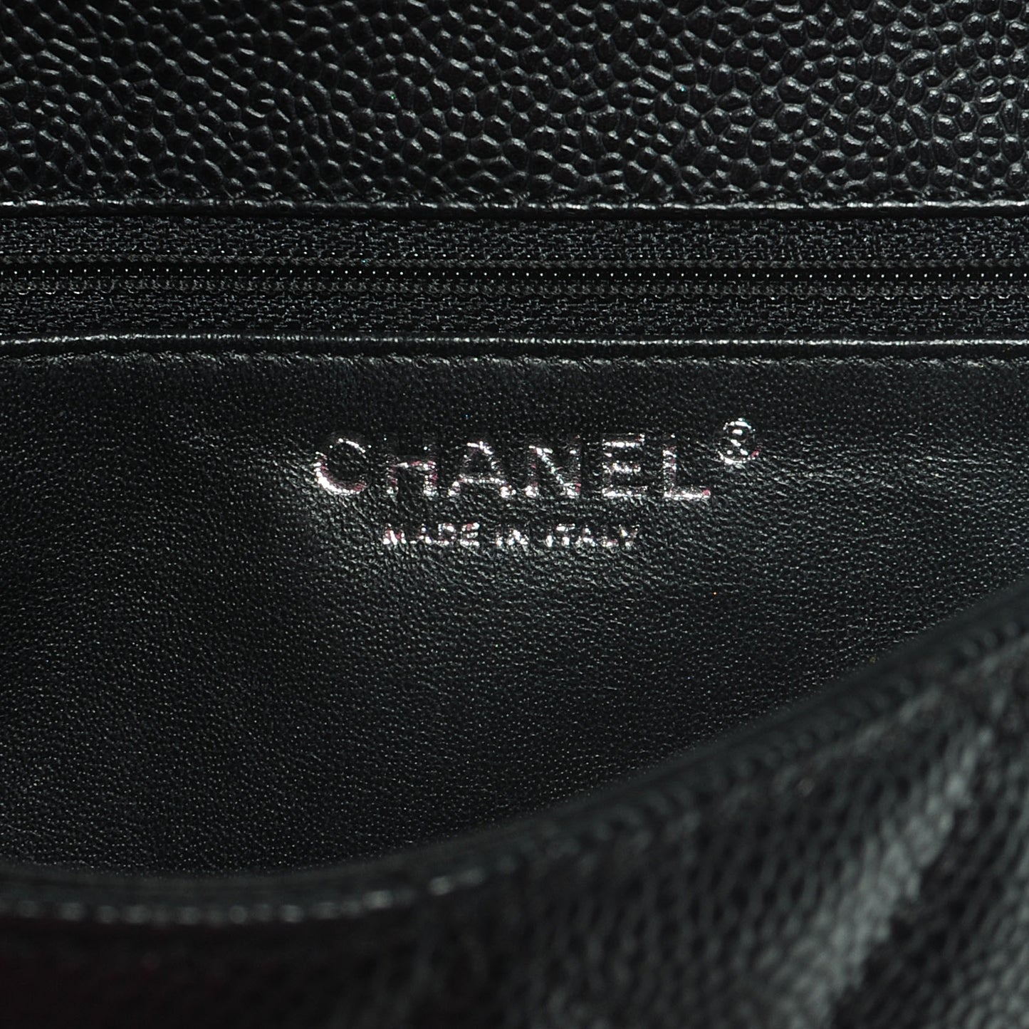 Caviar Kelly Flap Bag Black