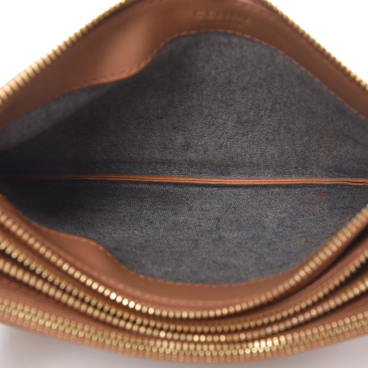 Lambskin Small Trio Crossbody Bag Tan