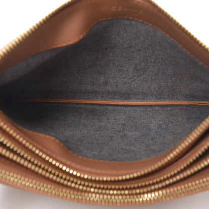 Celine Lambskin Small Trio Crossbody Bag Tan 4 of 11