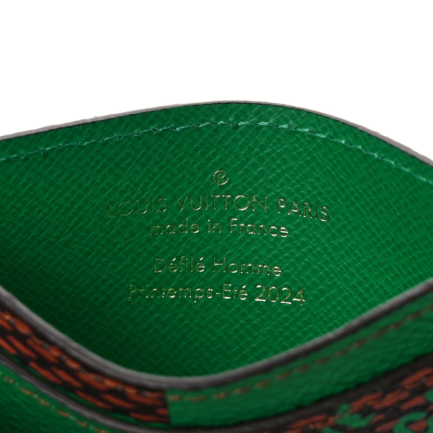 Louis Vuitton Damier Pop Porte Cartes Simple Green 5 of 6
