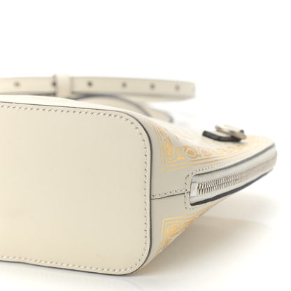 Gucci X SEGA Calfskin GUCCY Stars Mini Dome Shoulder Bag Mystic White Gold 9 of 9