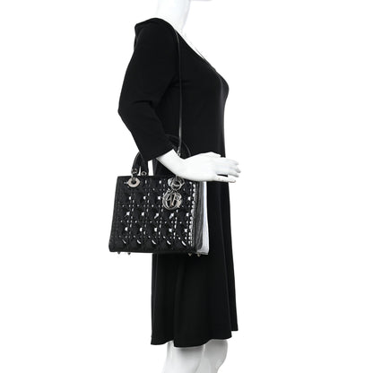 Christian Dior Patent Cannage Medium Lady Dior Black 2 of 10