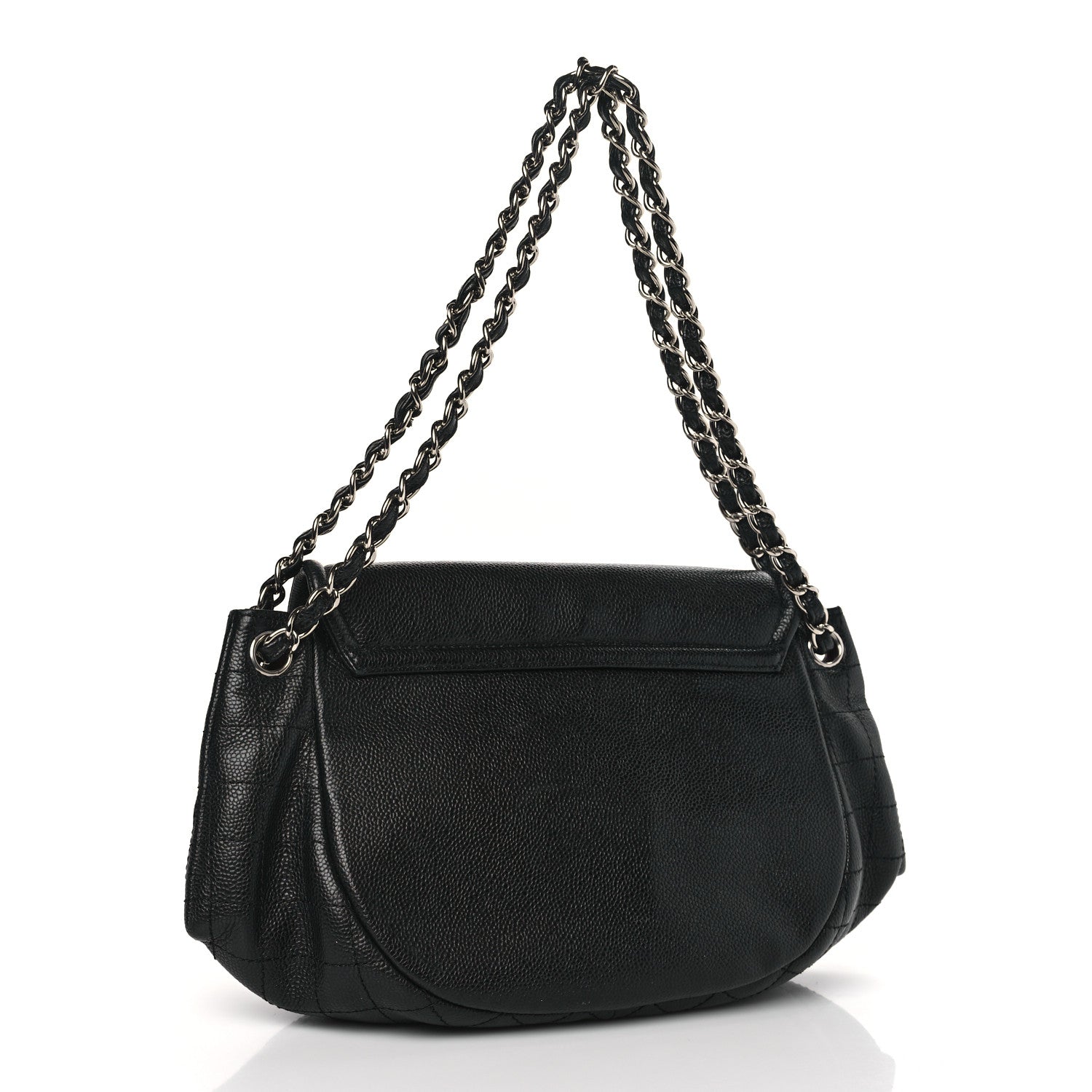 Chanel Caviar Large Half Moon Flap Black 3 of 10
