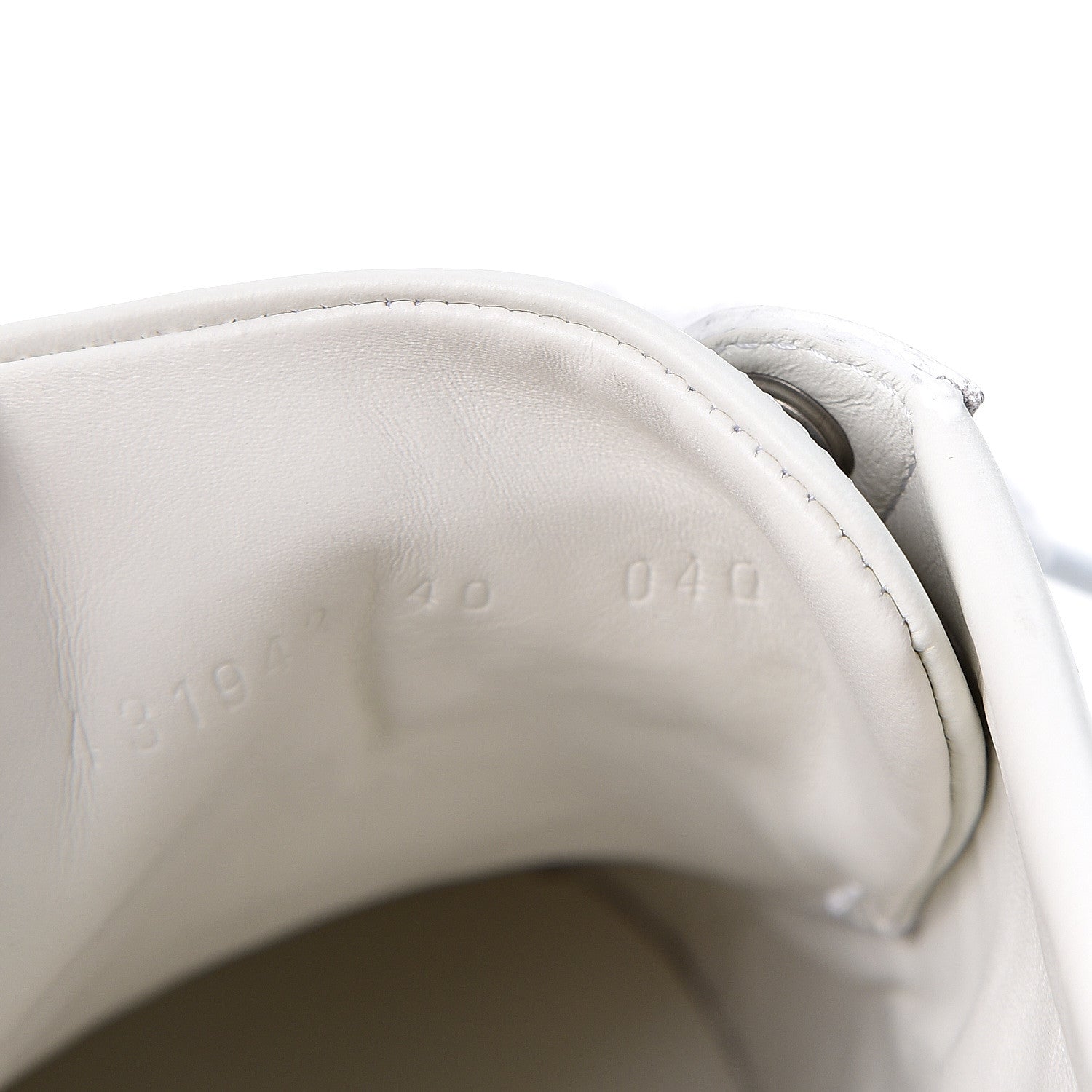 Gucci Calfskin Ayers Bee Embroidered Womens Ace Sneakers 40 White Green 6 of 9