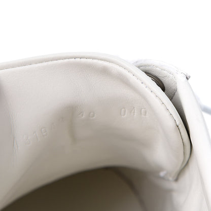 Gucci Calfskin Ayers Bee Embroidered Womens Ace Sneakers 40 White Green 6 of 9