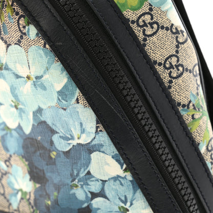 Gucci GG Supreme Monogram Blooms Medium Day Backpack Beige Blue Navy 12 of 12