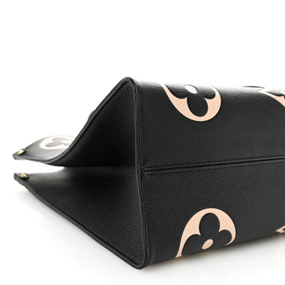 Louis Vuitton Empreinte Monogram Giant Onthego MM Black Beige 8 of 10