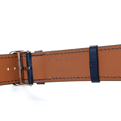 Hermes Swift 44mm Single Tour Apple Watch Strap Bleu 3 of 5