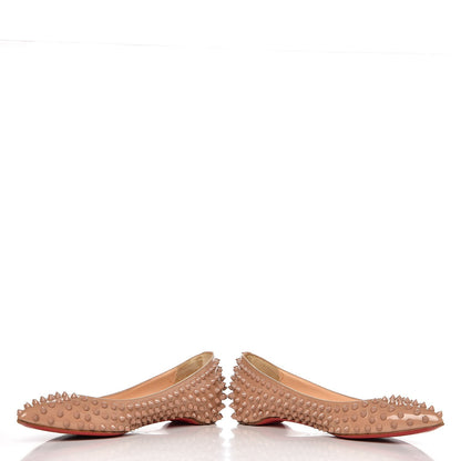 Christian Louboutin Patent Pigalle Spikes Flats 40.5 Nude 9 of 11