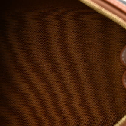 Celine Triomphe Canvas Calfskin Small Cosmetic Pouch Tan 5 of 9