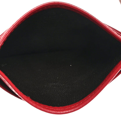 Gucci Calfskin Matelasse GG Marmont Card Holder Hibiscus Red 5 of 6