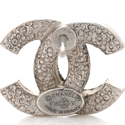 Chanel Crystal CC Earrings Silver 4 of 4