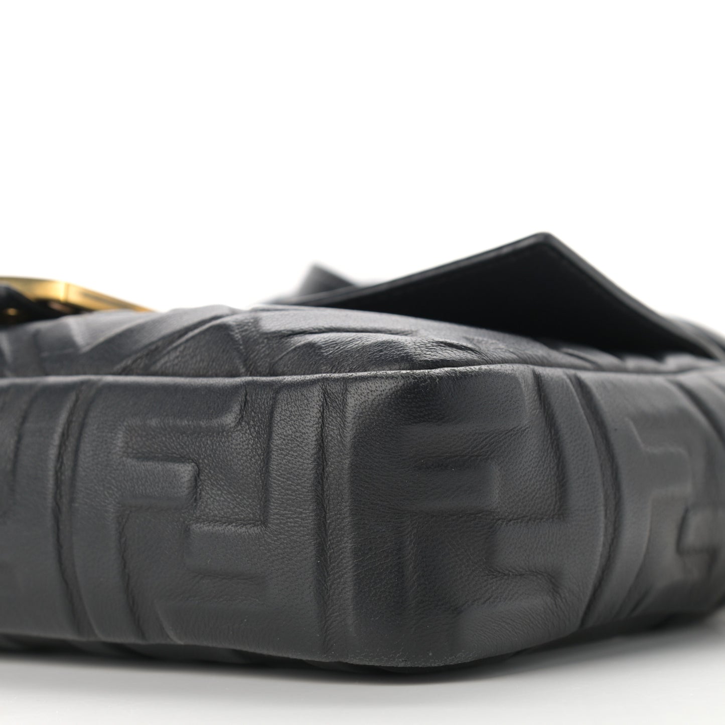 Nappa FF 1974 Embossed Baguette Black