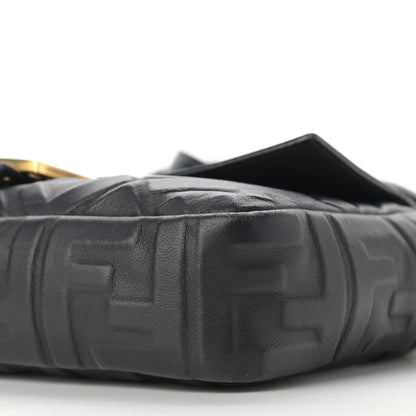 Fendi Nappa FF 1974 Embossed Baguette Black 10 of 10