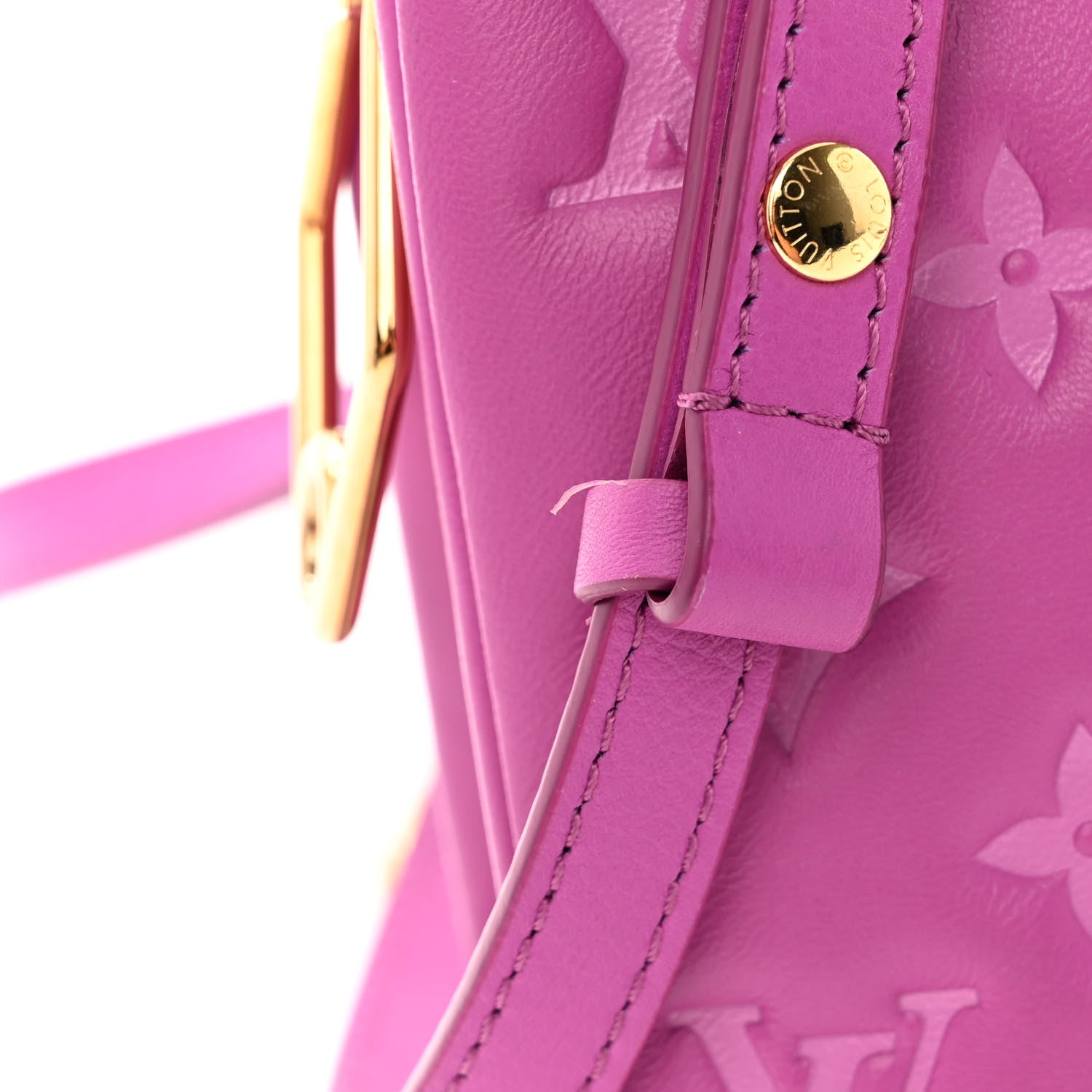 Louis Vuitton Lambskin Embossed Monogram Coussin BB Orchid 12 of 12