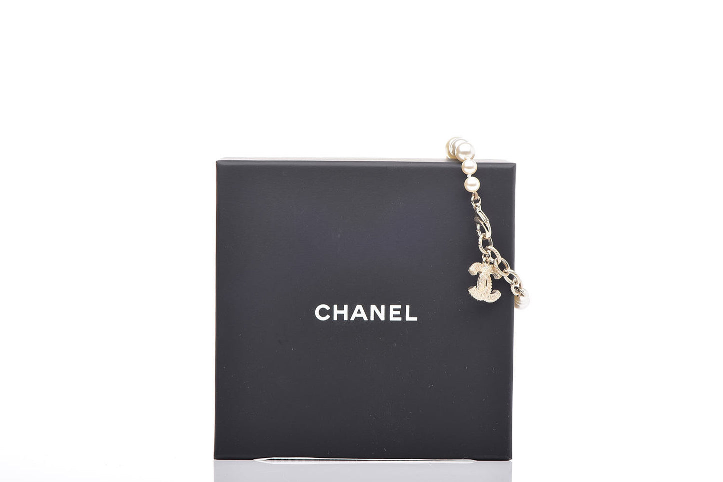 Pearl Crystal CC Bracelet Gold