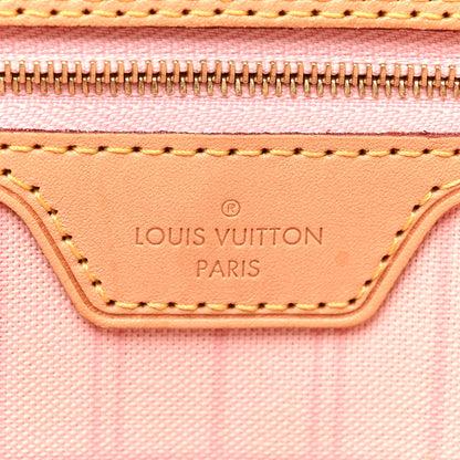 Louis Vuitton Damier Azur Neo Neverfull MM Rose Ballerine 6 of 20