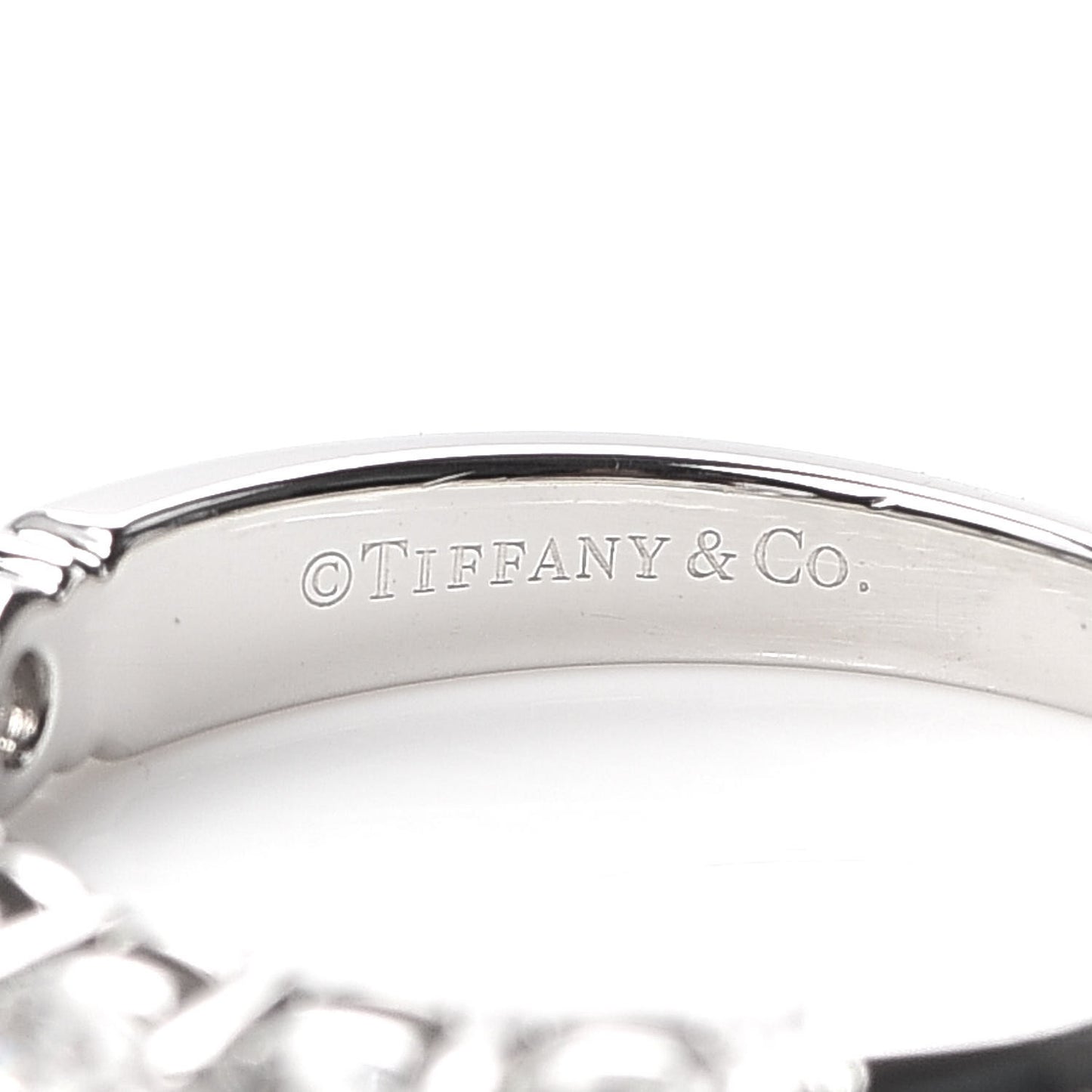 Platinum Diamond 3.5mm Half Circle Embrace Band Ring 52 6