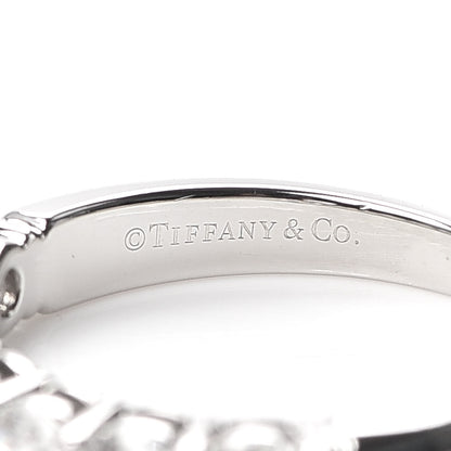 Tiffany Platinum Diamond 3.5mm Half Circle Embrace Band Ring 52 6 4 of 6