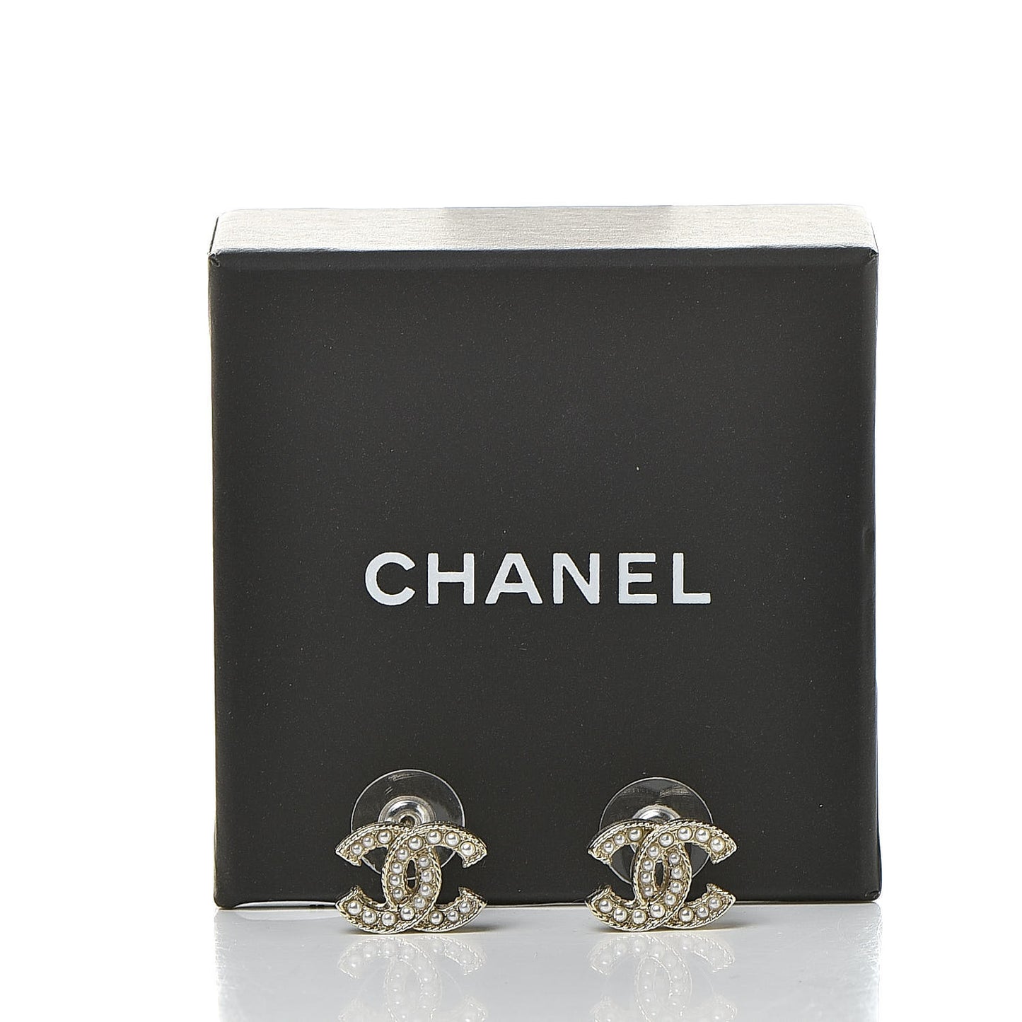 Pearl CC Earrings Gold
