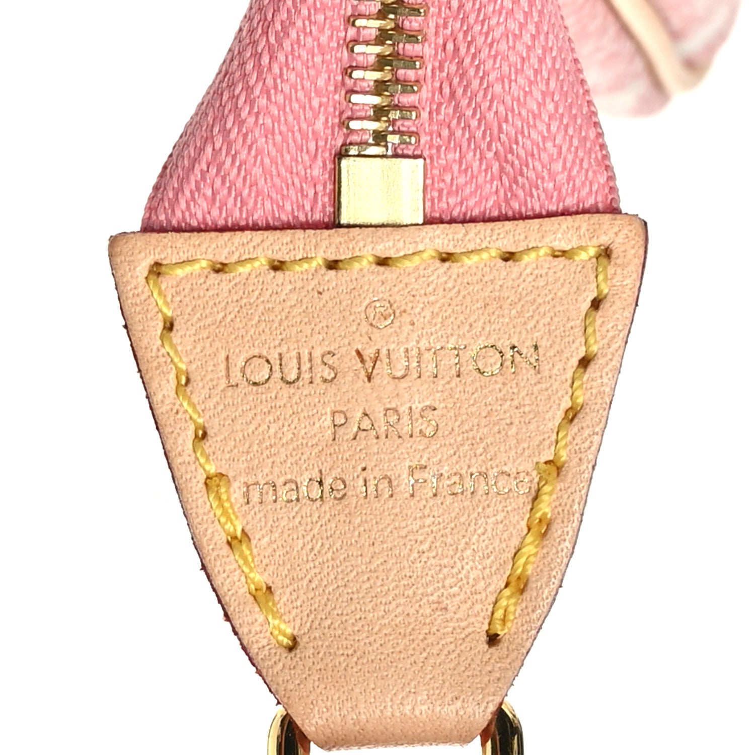 Louis Vuitton Denim Jacquard Monogram Micro Pochette Accessories Rose 6 of 6