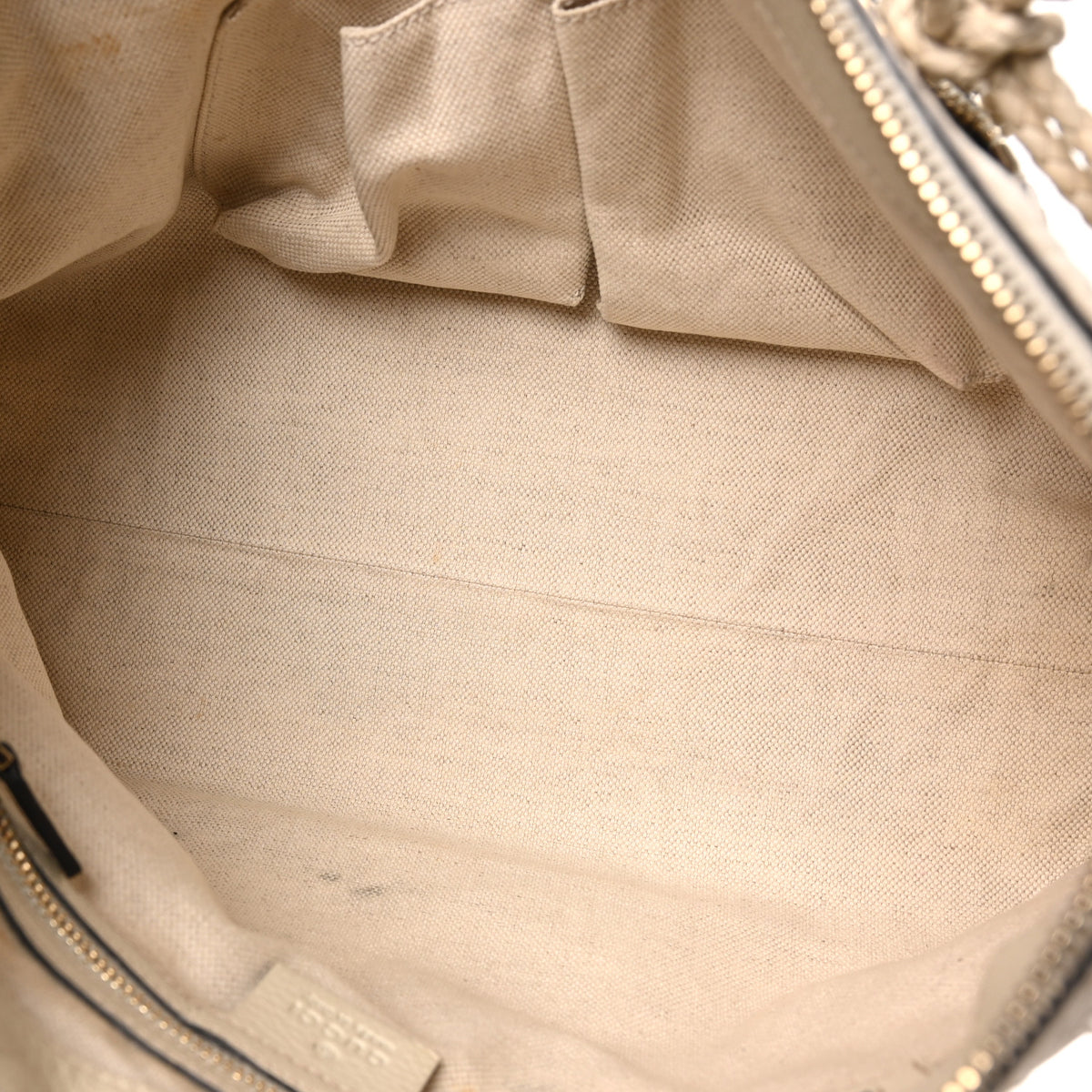 Monogram GG Canvas Small Bella Top Handle Bag Off White