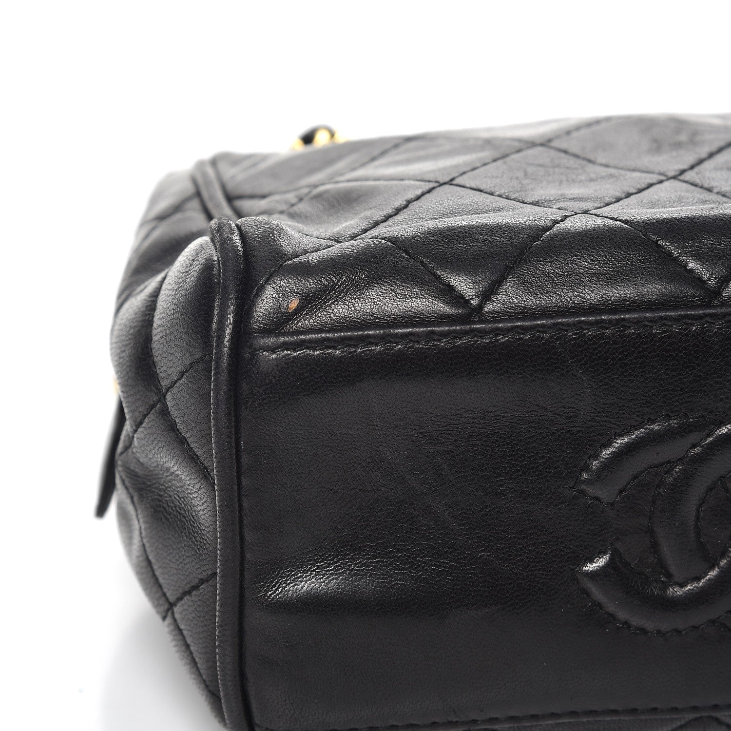 Chanel Lambskin Quilted Small Shoulder Bag Black 8 of 8