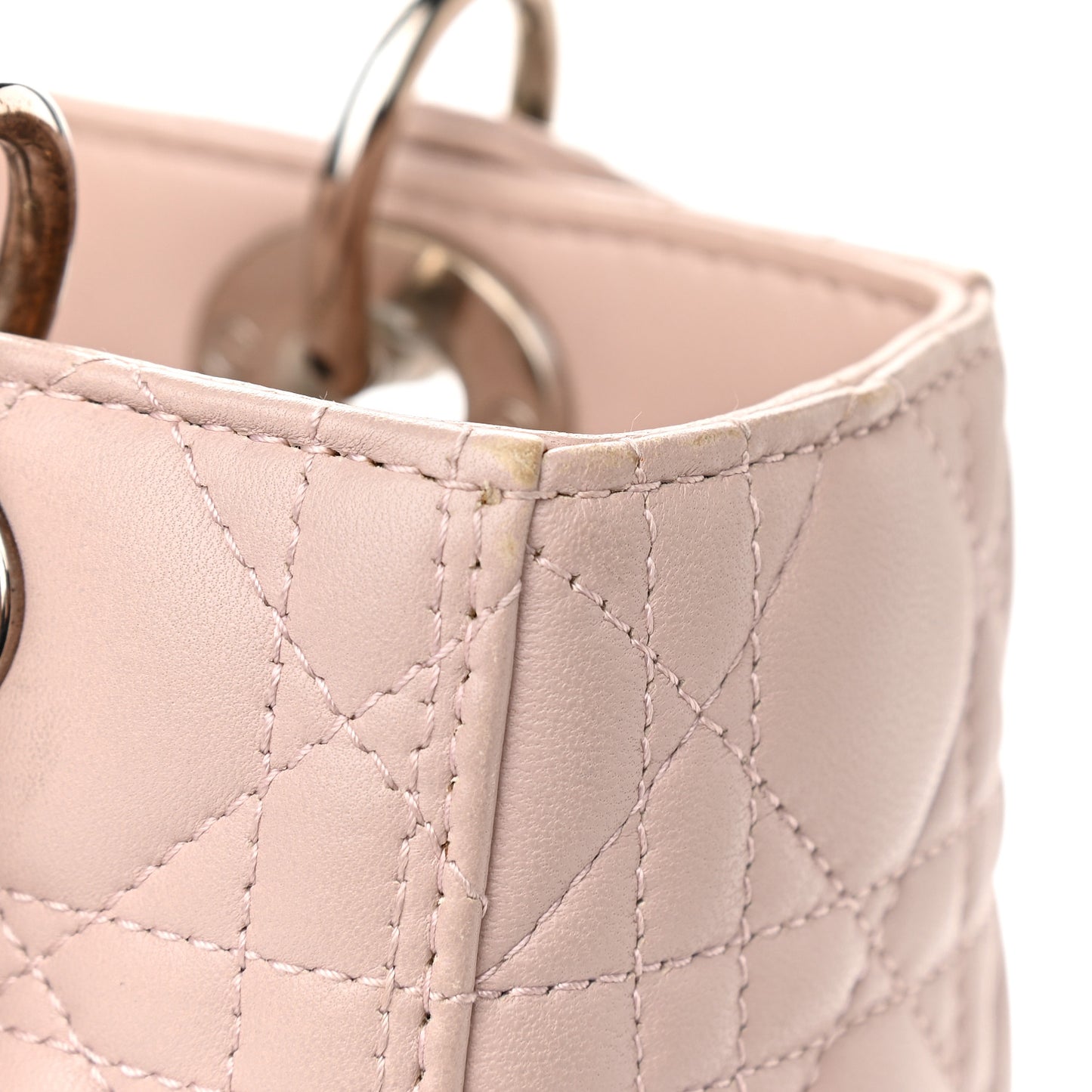 Lambskin Cannage Medium Lady Dior Light Pink