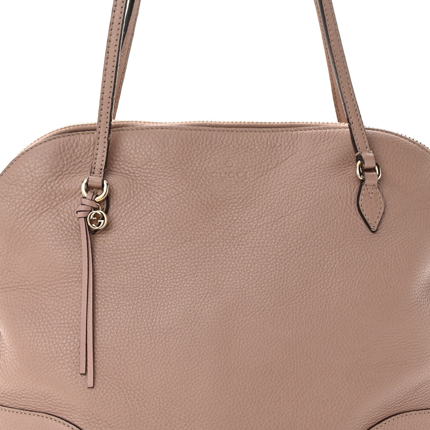 Gucci Pebbled Calfskin Medium Bree Shoulder Bag Pink 8 of 18