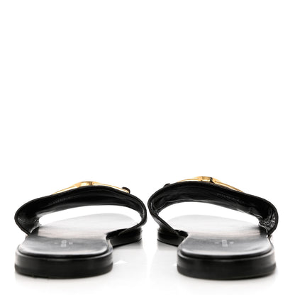Louis Vuitton Patent Monogram Lock It Flat Mule 39.5 Black 9 of 11
